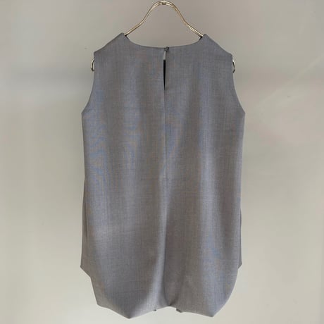 【MARGAUX VINTAGE】バルーンヘムノースリーブブラウス　26056