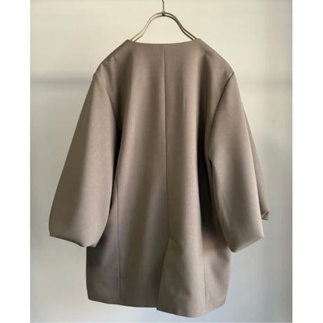 【MARGAUX VINTAGE】バールーンスリーブノーカラージャケット　26088
