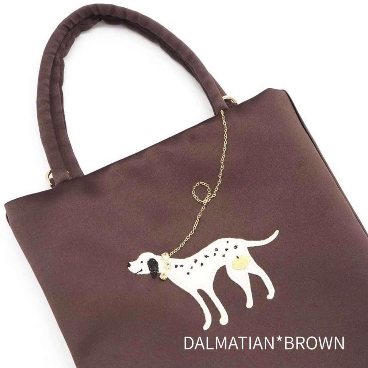 Demodee】アップリケサテントートバッグ | Bon Bon jolisac