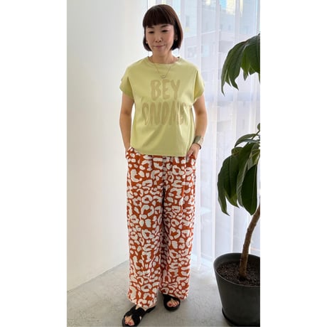 【RILATO】シルキーコットンロゴTシャツ　26280