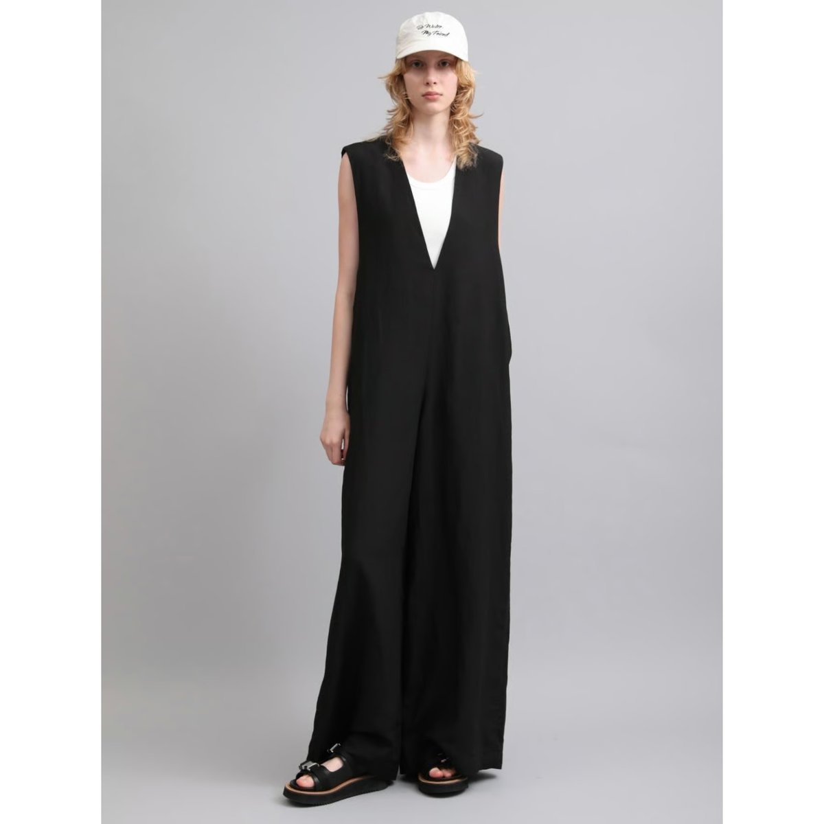 SACRA RAYONLINENTUMBLE ALL IN ONEオールインワン SACRA/RAYON LINEN