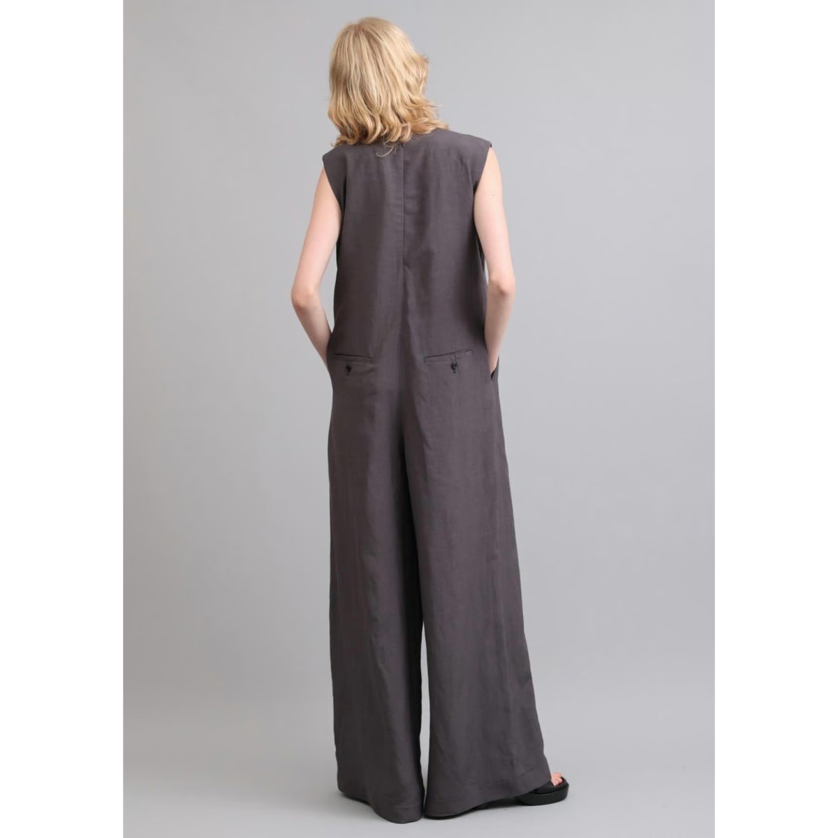SACRA RAYONLINENTUMBLE ALL IN ONEオールインワン SACRA】RAYON LINEN TUMBLE ALL-IN-ONE 126107051