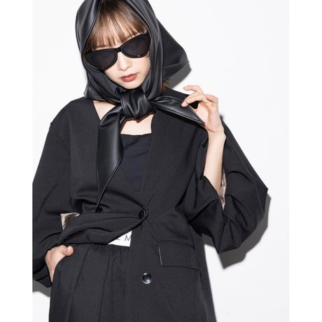 【MARGAUX VINTAGE】バールーンスリーブノーカラージャケット　26088