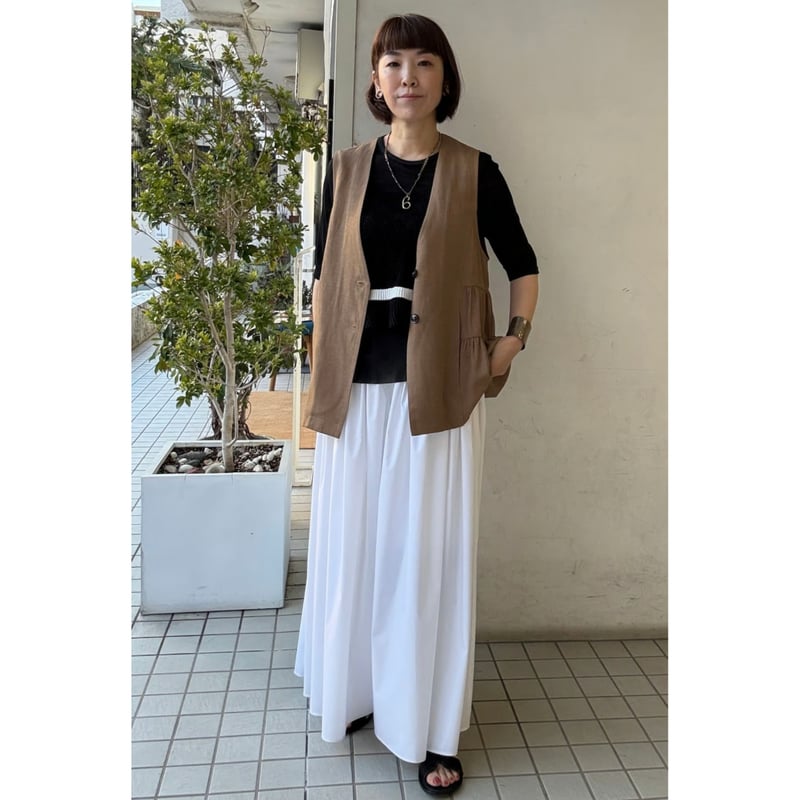 CYAN】サイドティアードリネンベスト 601469 | Bon Bon jolisac