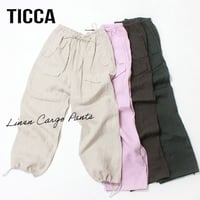 【TICCA】ティッカ リネンカーゴパンツ TBFS-406