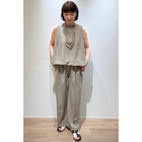 【MARGAUX VINTAGE】バルーンヘムノースリーブブラウス　26056