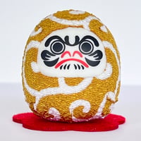 福だるま（コスチュームダルマ）【唐草-繫栄・長寿】（3cm）開運 無病息災 招福 厄除け お守り 伝統模様