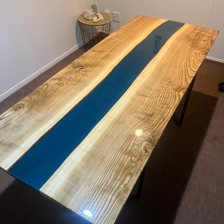 レジンテーブル タモ 1710×700×30 レジンテーブル タモ1710×700×30