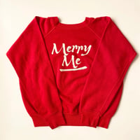(140)80'S MERRY ME SWEATSHIRT