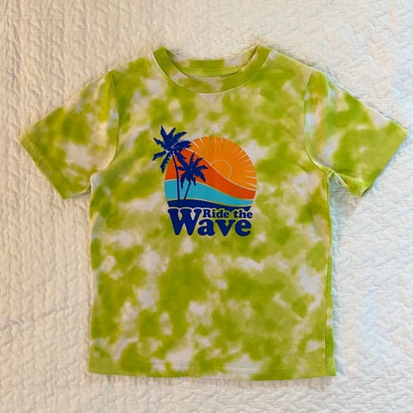 (110)RIDE THE WAVE TIE DYE T