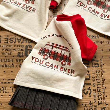 立体革命！ラグランプリント半袖Tシャツ