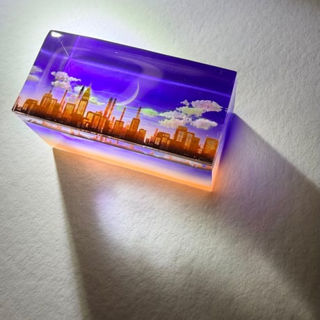 【受注制作】made-to-order情景レジン-夕暮れの街(S size)
