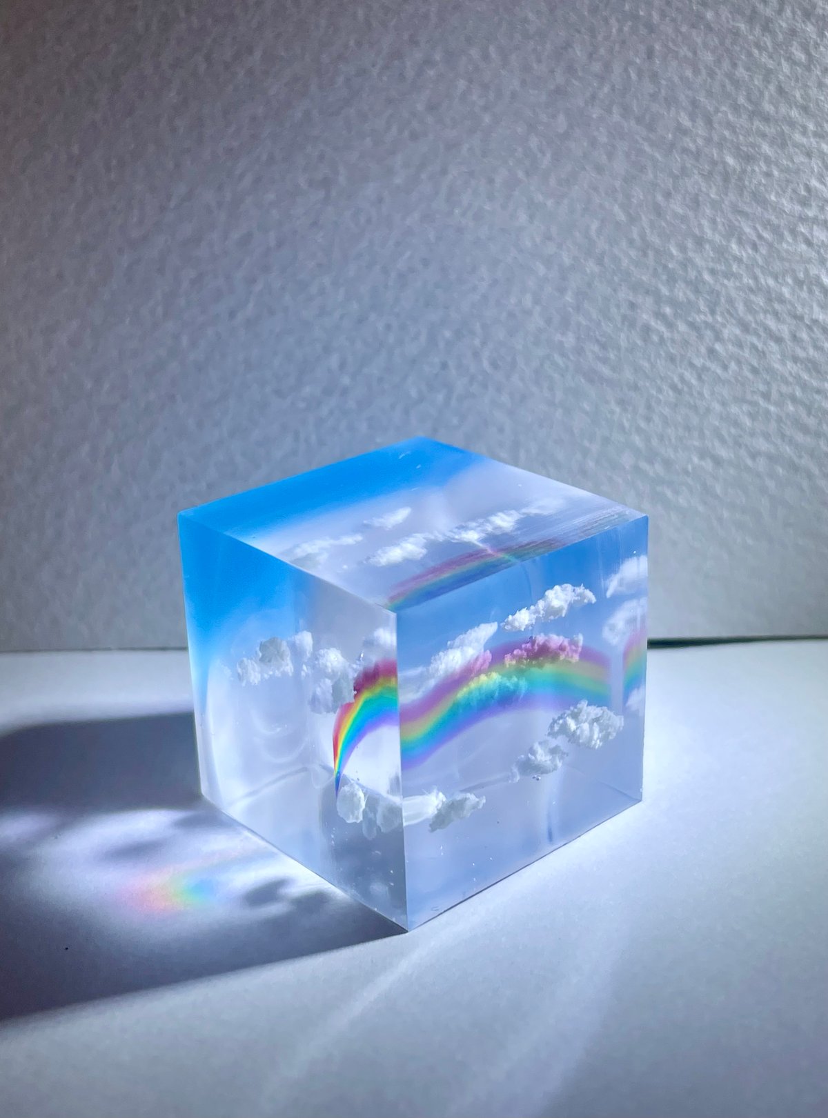 受注製作】made-to-order空レジン-青空に架かった虹 | Annie art