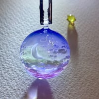 【受注制作】made-to-order空レジン-雲上の月(M size)※半球