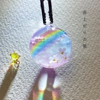 【受注制作】made-to-order情景レジン-雨上がりの朝（半球 ）