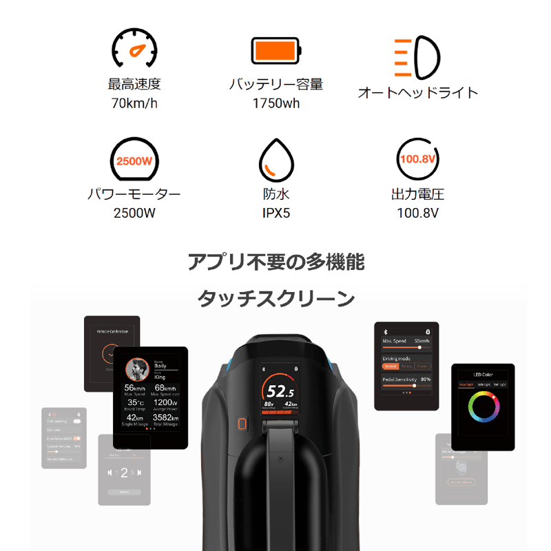 電動一輪車 】【時速70km/h・航続距離160km】INMOTION V12