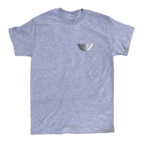 Wavy Fade Tee - Grey w Black and White