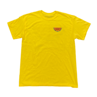 Stripe Melon Tee - Yellow w Red
