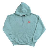 Embroidered Keep Biting Hoody - Thyme