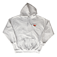 Embroidered Keep Biting Hoody - Grey