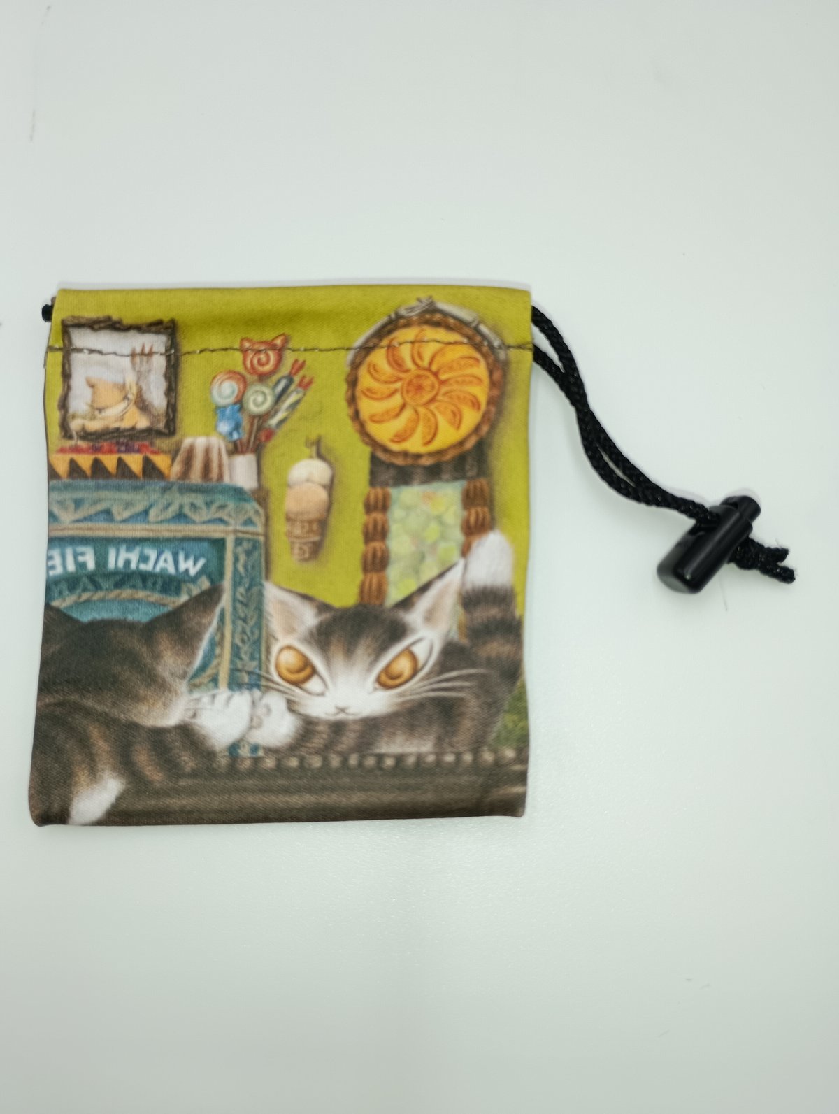 128-2 JNo.1289 ダヤン 巾着? ダヤン アート ミニ 巾着 鏡の中まで | 秀和美術本店 わちふぃー