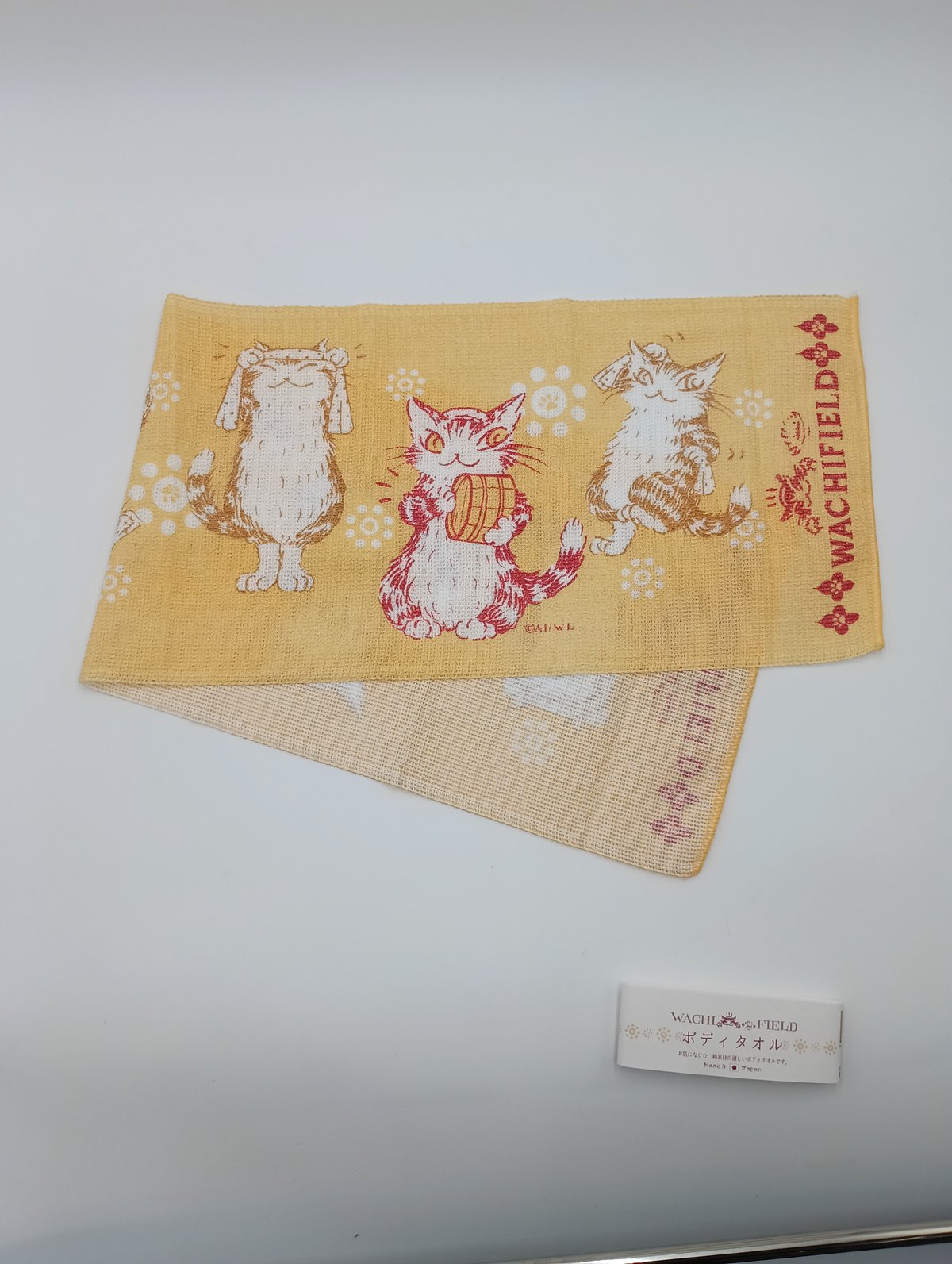 ダヤン ボディタオル おんせん 黄色 | 秀和美術本店 わちふぃーるど 取扱店