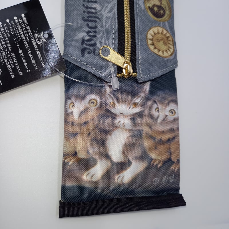 ダヤン 三角ペンケース ふくろう裁判 フラットポーチ ケース | 秀和