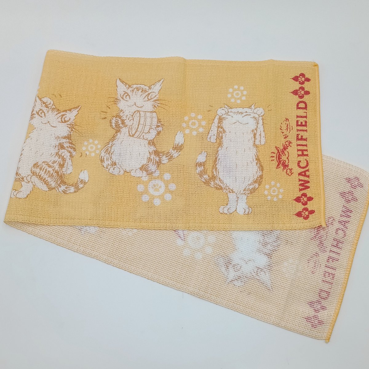 わちふぃーるど　ダヤン　フェイスタオル ダヤン ボディタオル おんせん 黄色 | 秀和美術本店 わちふぃーるど 取扱店