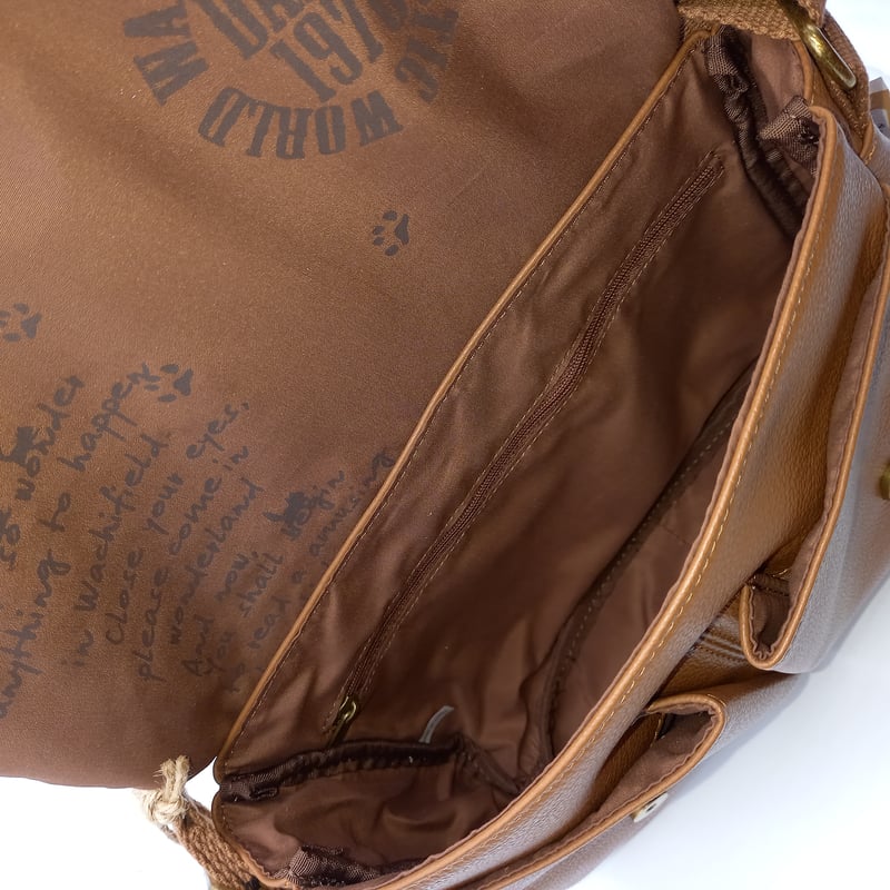 ダヤン 猫耳 レザー ミニ ショルダーバッグ 茶 | 秀和美術本店 わちふ