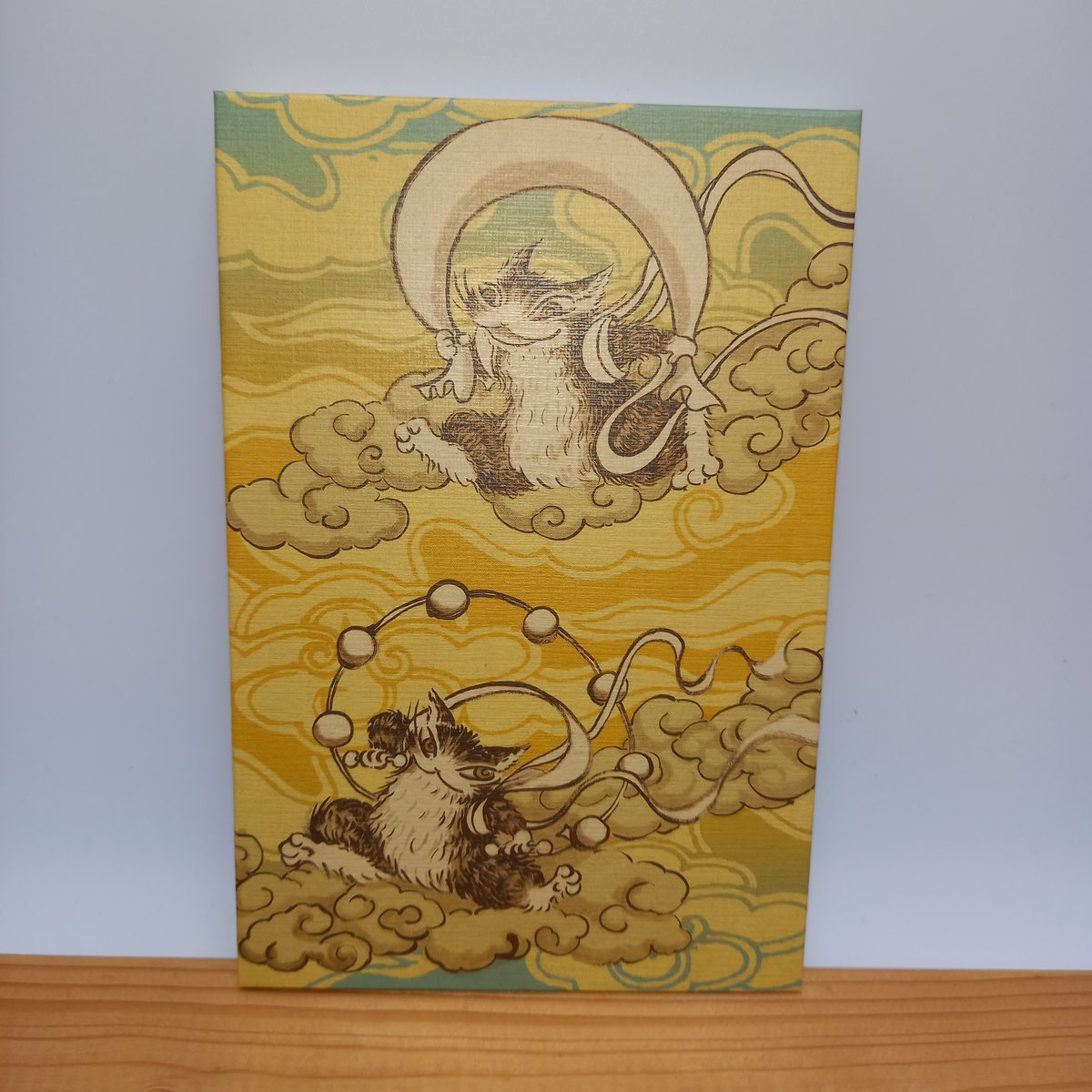 ダヤン 御朱印帳 風神雷神 手帳 | 秀和美術本店 わちふぃーるど