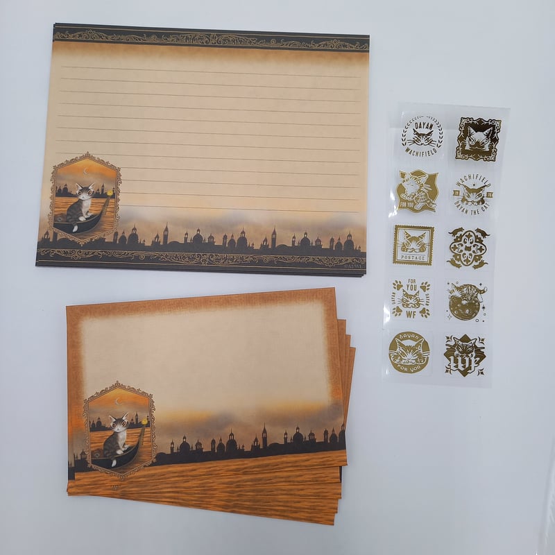 ダヤン レターセット ゴンドラ | 秀和美術本店 わちふぃーるど 取扱店