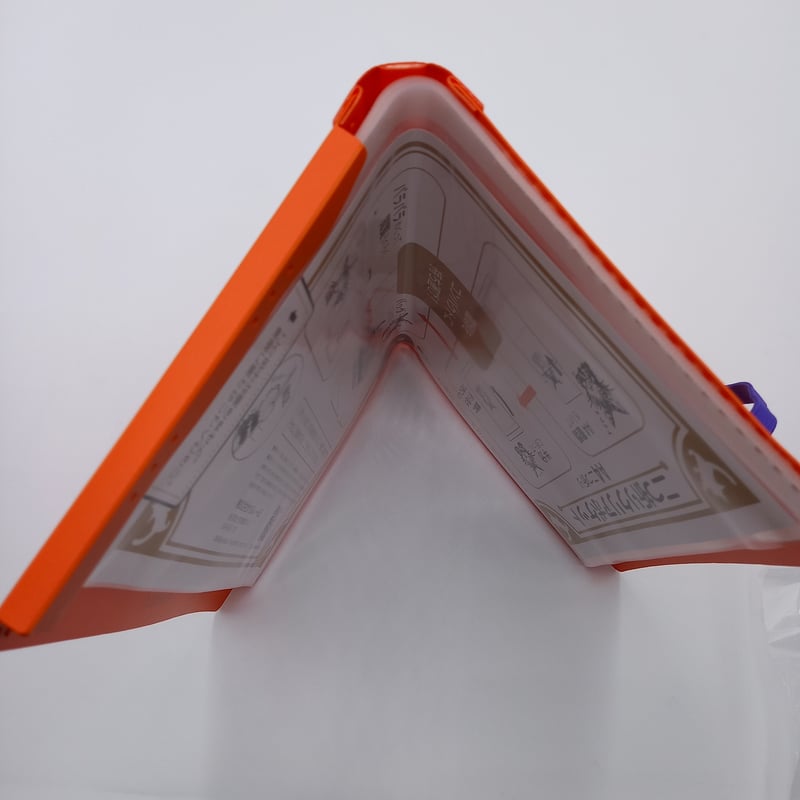 ダヤン 2つ折り クリアポケット オレンジ クリアファイル | 秀和