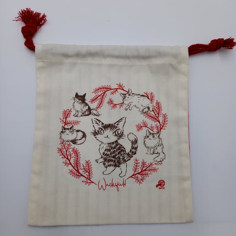 128-2 JNo.1289 ダヤン 巾着? ダヤン 巾着 WCC | 秀和美術本店 わちふぃーるど 取扱店