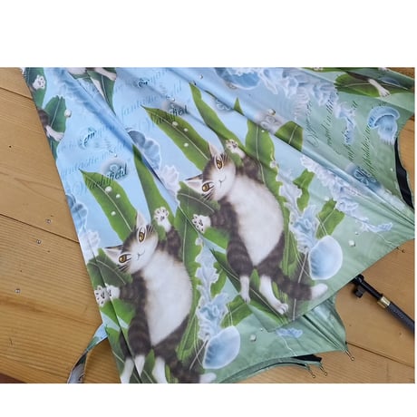 わちふぃーるどダヤン UVジャンプ長傘・海月と踊る