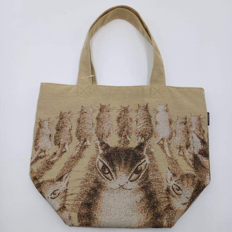 ダヤン ゴブラン織 ミニ トートバッグ 猫会議 | 秀和美術本店 わちふぃ 