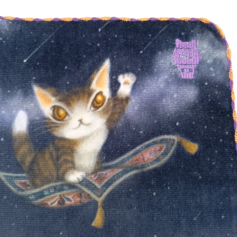 ダヤン アート刺繍 ミニタオル ハンカチ 空飛ぶ絨毯 | 秀和美術本店 わ