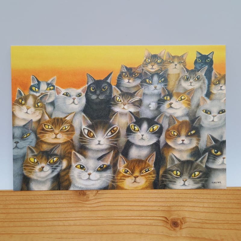 ダヤン ポストカード お日さまの金色 | 秀和美術本店 わちふぃーるど