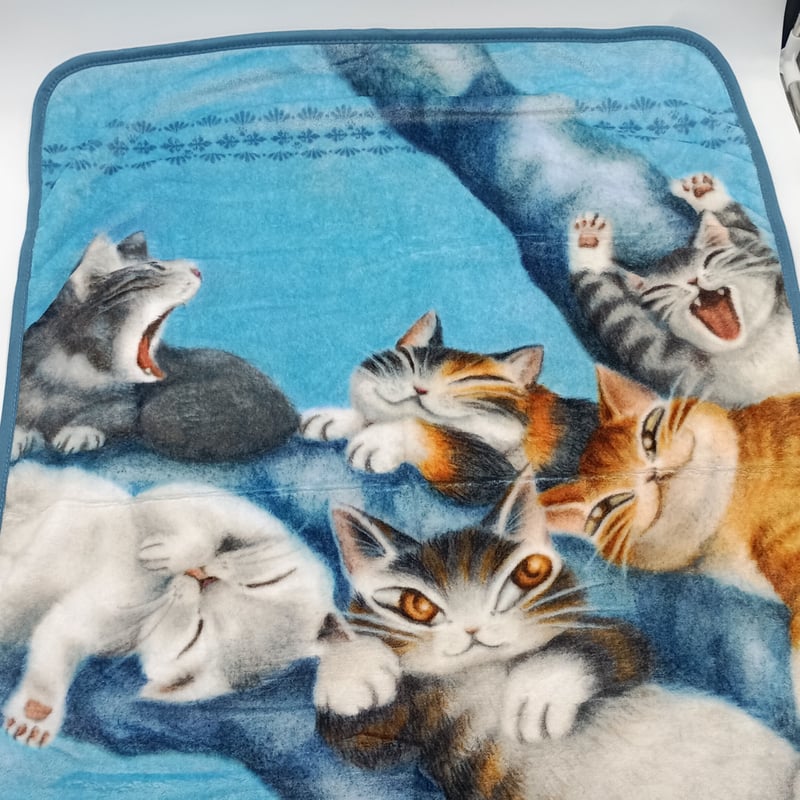 ダヤン フランネル ブランケット 猫の島 | 秀和美術本店 わちふぃーる