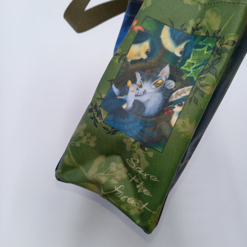 ダヤン ミニポケットバッグ ミニ トートバッグ ランチバッグ 森の 