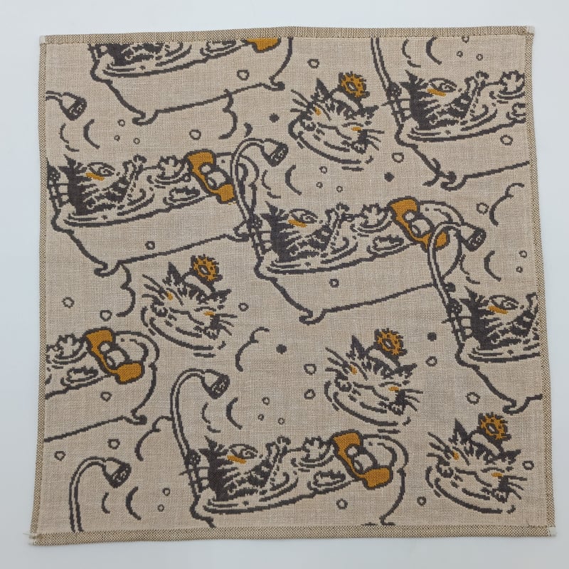 ダヤン 三重 ガーゼハンカチ おふろ猫 | 秀和美術本店 わちふぃーるど