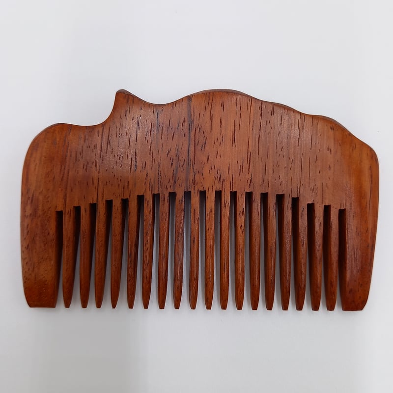 木製ダークブラウンコーム 約18cm