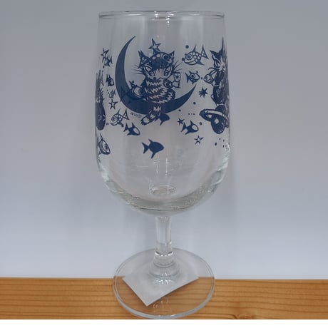 ダヤン　脚付グラス　夜釣りで乾杯