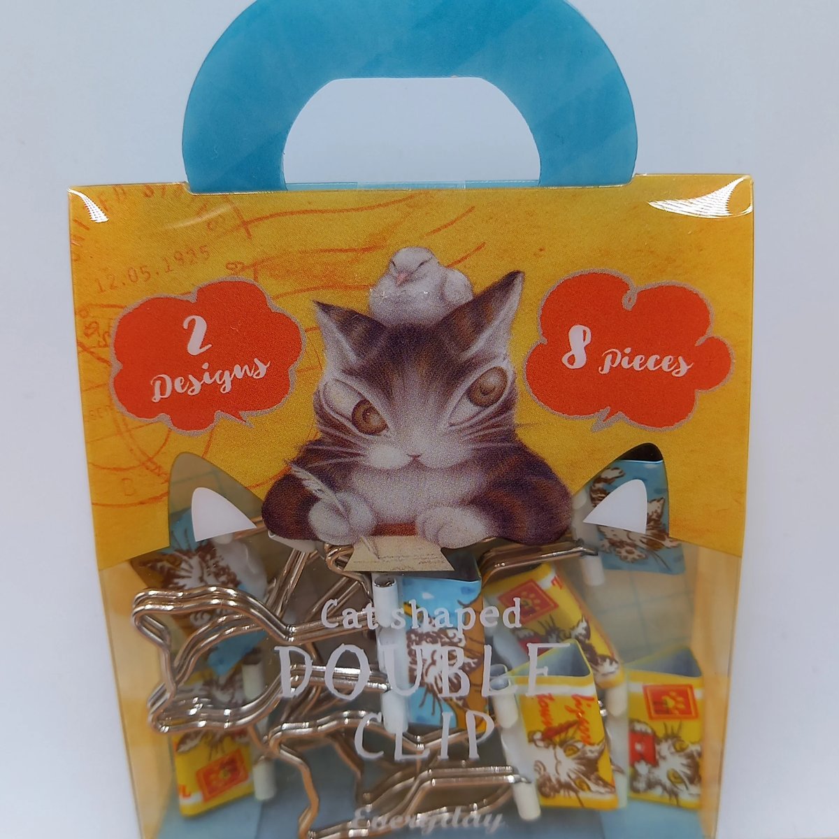 ダヤン ねこ型 ダブルクリップ 日常 | 秀和美術本店 わちふぃーるど 取扱店