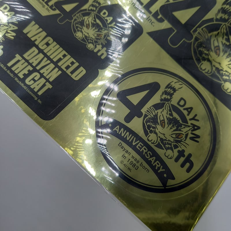 ちふ ステッカー ダヤン ステッカー 40周年 金色 | 秀和美術本店 わちふぃーるど