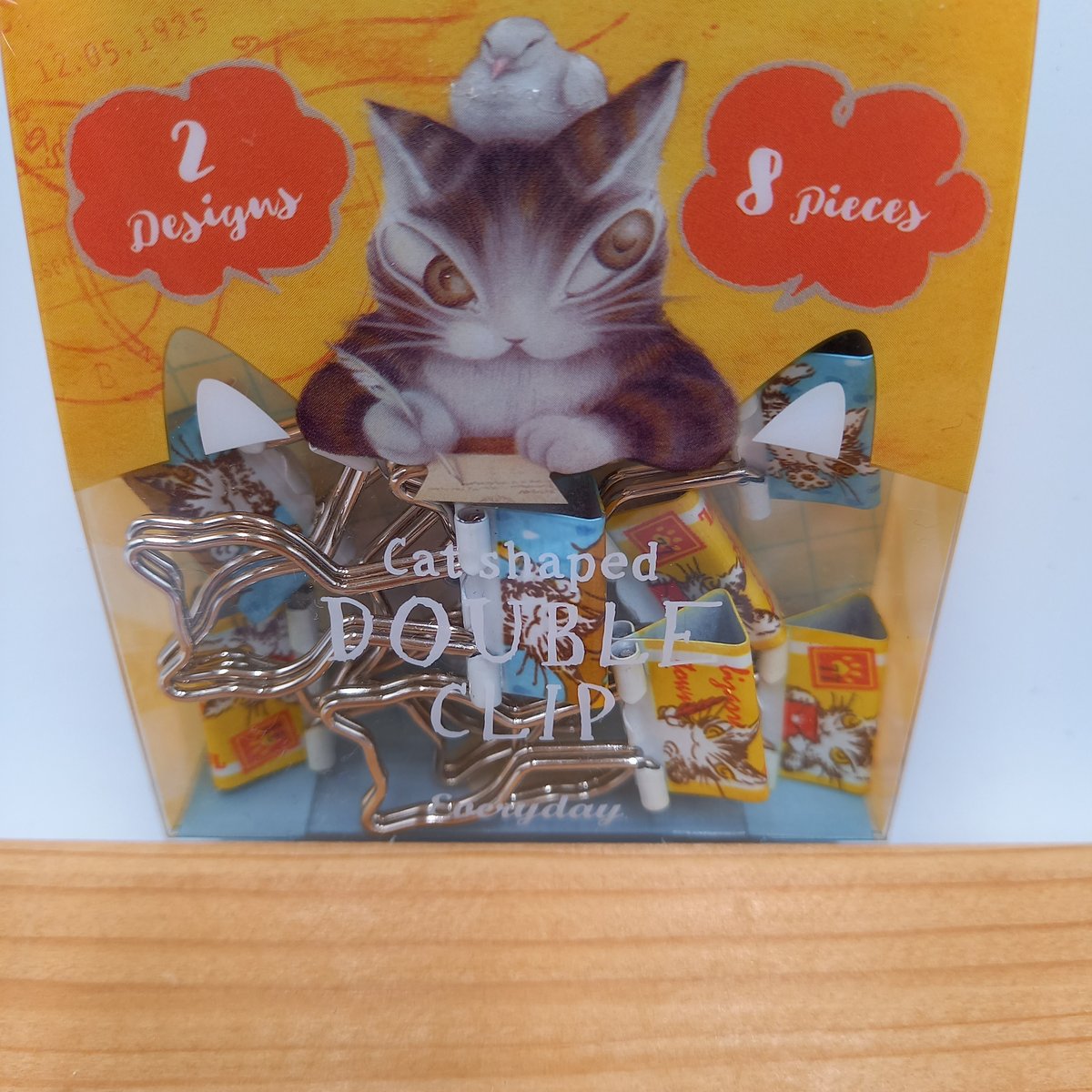 ダヤン ねこ型 ダブルクリップ 日常 | 秀和美術本店 わちふぃーるど 取扱店