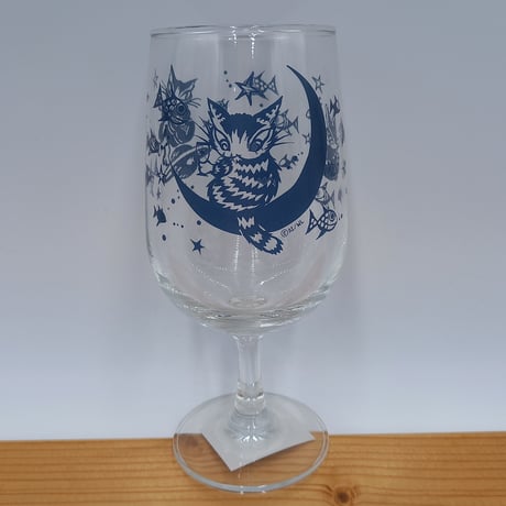 ダヤン　脚付グラス　夜釣りで乾杯