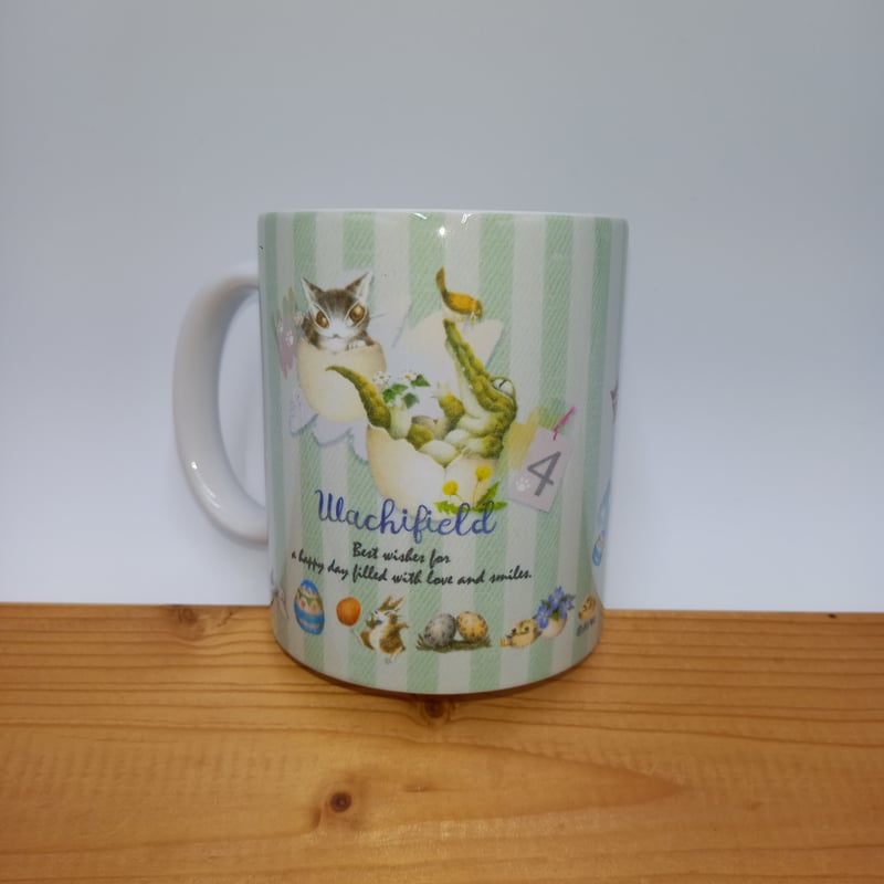 【T93】ダヤン　わちふぃーるど　巾着　マグ　カトラリーセット Amazon.co.jp: 美濃焼 ダヤン マグ＆スプーンセット わちふぃー