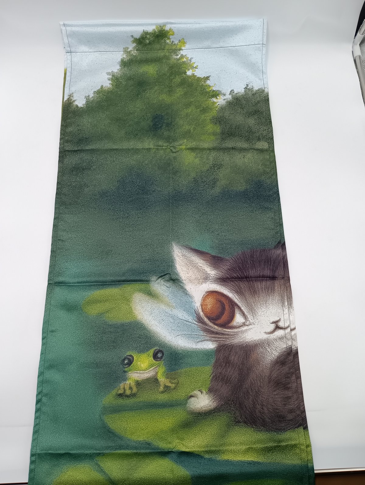 ✨希少✨ 未使用品　わちふぃーるど ダヤン 版画 　お寝坊な睡蓮 fit=scale-down,w=1200