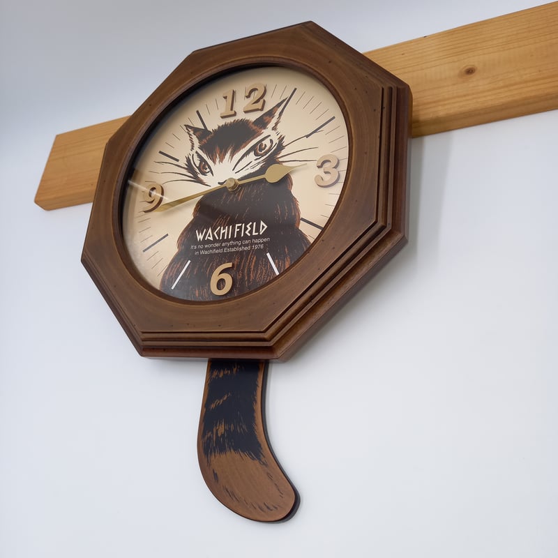 わちふぃーるど WACHIFIELD ダヤン 振子時計 壁掛け 時計