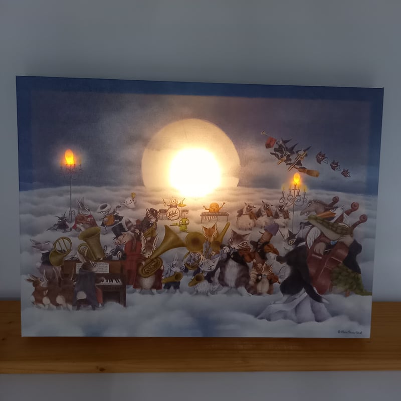 ダヤン キャンバス ライト 月に聞かせる音楽会 | 秀和美術本店 わちふ